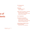 Top 100 Swiss Nonprofits Most influentials on the Internet 2020 - Table of contents